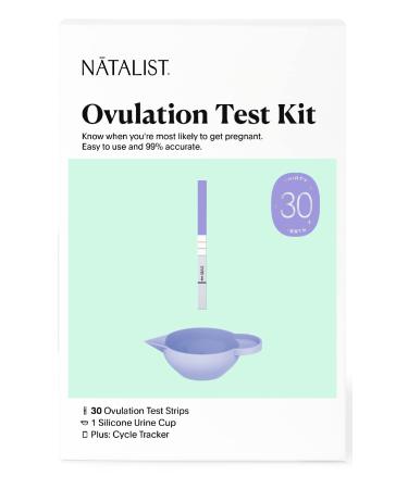 Natalist Ovulation Tests Home Fertility Predictor Kit for Women with Urine Cup, Clear & Accurate Rapid Result Tracker Helps Get Timing Right While Planning for Baby - 30 Count