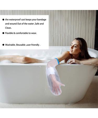 Waterproof Cast Cover Arm Protector for Shower Durable Cast Protector Adult Half Arm Elbow Wounds Plaster Bandage and Dressing Protector Reusable Cast Cover for Showering Bathing Keep Arm Dry - Buy Online on GoSupps.com