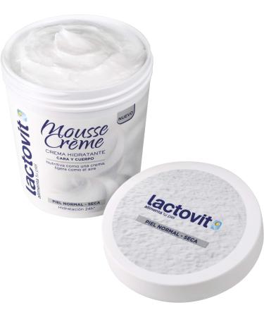 Lactovit Mousse Creme - Hydrating Face & Body Cream for Normal to Dry Skin Nourishing & Lightweight 8.5 oz (250ml) - International Shipping Available - Buy Online on GoSupps.com