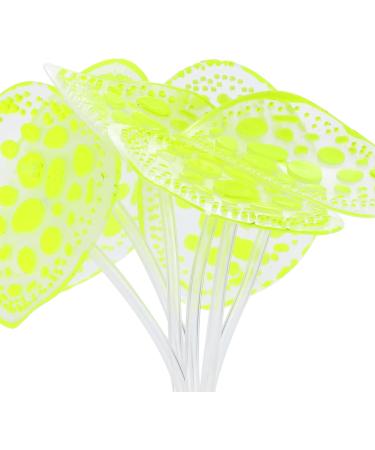 Buy VOCOSTE Silicone Glowing Aquarium Coral - Bright Yellow with Suction Cup | International Shipping Available - Buy Online on GoSupps.com