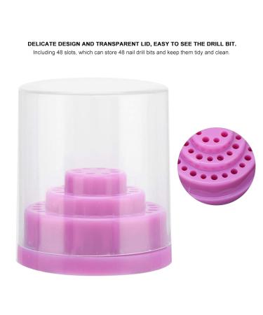 Easy to Carry Purple Nail Drill Organizer - Exquisite Design & High-Quality Materials for Home & Salon Use - Buy Online on GoSupps.com