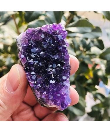 Natural Amethyst Cluster Quartz Crystal geode Specimen Suitable for Home HOMEZHOU (Size : 160-190g) - Buy Online on GoSupps.com