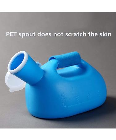 Male Urinal 2000ML Male Urinal Portable Durable Mens Potty Pee Bottle Collector Travel Toilet Blue - Buy Online on GoSupps.com