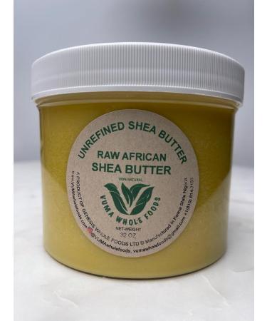Buy VUMA Pure African Shea Butter 100% Natural & Unrefined | Moisturizing & Nourishing for Skin Hair Body - 32 oz Jar - Organic & Ethically Sourced - Buy Online on GoSupps.com