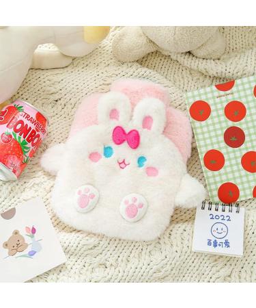 Komunj Rabbit Hot Water Bottle with Cover - 500ml Cuddly Heat Bottle for Children Removable & Washable - Buy Online on GoSupps.com