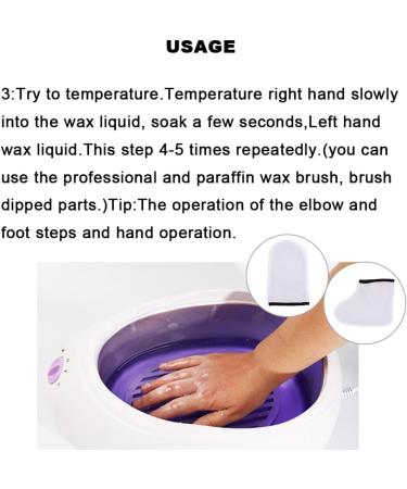 Paraffin Wax Gloves Hand Foot Care Exfoliating Covers Paraffin Wax Protection Retain Heat Hand Foot Care Gloves Set for Removing Dead Skin hand moisturizer gloves - Buy Online on GoSupps.com