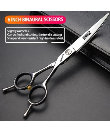 Professional 6/6.5 Inch Hair Scissors Set - Hairdressing & Thinning Scissors (4 Pieces) - International Shipping Available - Buy Online on GoSupps.com