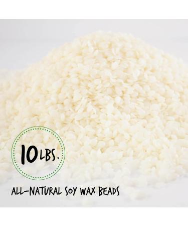 American Soy Organics Microwavable Soy Wax Beads - 10lb Premium Candle Making Supplies - Buy Online on GoSupps.com