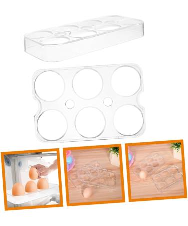 Angoily 2pcs Plastic Egg Racks Eggs Fridge Egg Holder Refrigerator Egg Stands Egg Tray Side Door - Buy Online on GoSupps.com