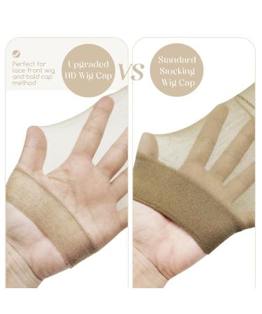 Dreamlover Wig Cap for Lace Wigs - Transparent Hair Network Light Brown 12 Pack | HD Quality & Comfort - Buy Online on GoSupps.com