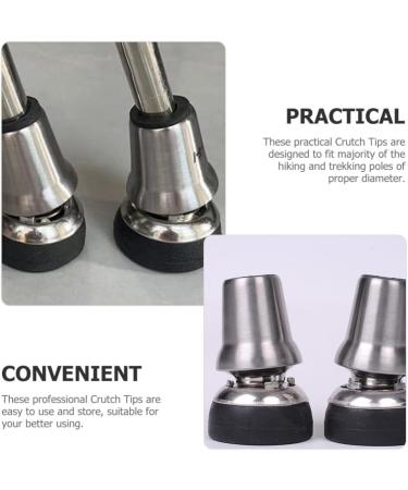 Exceart Trekking Stock Tips | Hiking Sticks Replacement Caps & Ends | Universal Fit Walking Stick Feet (9.40x6.20x6.20cm) Durable Protection for Your Outdoor Adventures - Buy Online on GoSupps.com