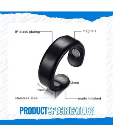 EWTDHGB 4PCS Blood Sugar Control Ring Adjustable Blood Glucose Control Ring Therapeutic Magnetic Therapy Ring Pain Relief for Arthritis Blood Flow and Carpal Tunnel - Buy Online on GoSupps.com