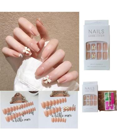 3D Manicure Accessories Fake Nails Nail Model Nail Patch Engraved Bow Polish Ornament Acrylic Nail Design Butterfly-shape Resin Nail Art(B) - Buy Online on GoSupps.com