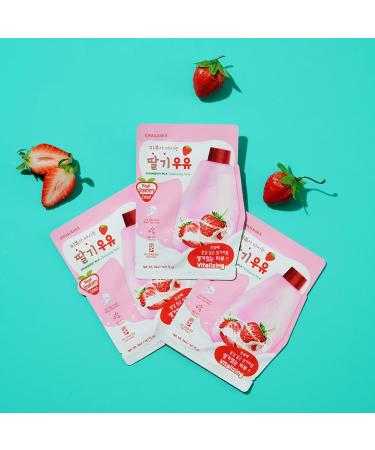 WELCOS KWAILNARA Strawberry Milk Sheet Mask - 10 pcs | Hydrating Skincare | International Shipping Available - Buy Online on GoSupps.com