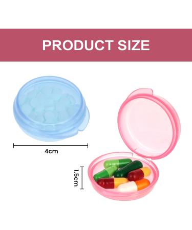 Buy Wllhyf Small Portable Pill Organizer Box 5 Mini Travel Cases in Colorful Options for Vitamins & Medications Ideal for Outdoor Trips - Buy Online on GoSupps.com