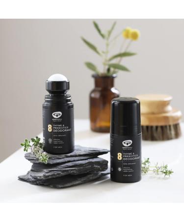 Green People Men No.9 Mint & Prebiotics Deodorant 75ml | Natural & Organic | Paraben & Ethanol Free | Vegan & Cruelty Free - Buy Online on GoSupps.com
