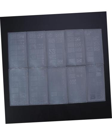 FRCOLOR 10 pieces nails at home making nail art set manicure set nailing tool nails accessories nail stamp plate nail art stamping plate nail art stamp printing seal accessories - Buy Online on GoSupps.com