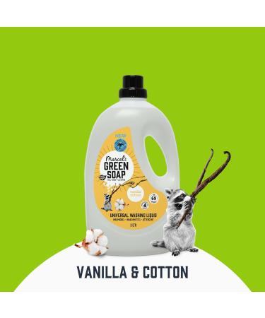 Marcel's Green Soap Laundry Detergent Cotton & Vanilla 3L - Palm Oil Free, Eco-Friendly, Vegan & Biodegradable - Buy Online on GoSupps.com