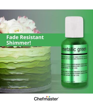 Chefmaster Metallic Airbrush Kit - 6 Pack Food Coloring for Vibrant Designs - Fade-Resistant Sheen - Works with Any Airbrush Tool - Made in the USA - Buy Online on GoSupps.com