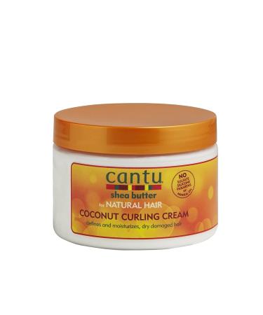 Cantu Natural Hair Coconut Curling Cream 12 Ounce Jar Coconut 340.2 g (Pack of 1)