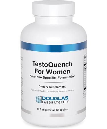 Douglas Laboratories TestoQuench for Women - Memory Skin Hair & Heart Health Supplement* - With Saw Palmetto Holy Basil & Fennel Seed - 120 Vegetarian Capsules Standard Packaging - Buy Online on GoSupps.com