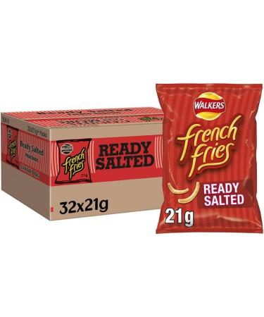 Walkers French Fries Ready Salted Potato Snacks 32x21G - Buy Online on GoSupps.com