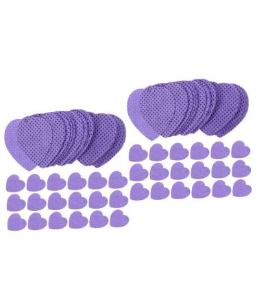 minkissy 400 Sheets Cotton Sheet Clean Eyelashes Cotton Nail Wipes Eyelash Glue Wipes For Nail Removal Eyelash Tricks Travel Polishing Pad Purple Major