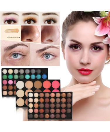 Buy OW Shadow Palette: 80 Waterproof Eyeshadows + 15 Rouge & Concealer - Premium Colorful Makeup Set for Stunning Looks - International Shipping Available - Buy Online on GoSupps.com