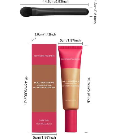Cr me de Fond Teint Hydratante Blanc Ivoire Couvre Les Imperfections Unifie le Teint Contr le le S bum Longue Dur e Nourrit la Peau Fini Lisse(Dark skin tone 4pcs) - Buy Online on GoSupps.com