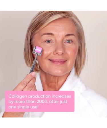 AME Pure CIT Face Roller - Microneedling Roller for Collagen Boost - Premium Quality Micro Needling Roller - Derma Roller 0.5mm - Derma Roller for Face That is Laser Treatment Alternative - Buy Online on GoSupps.com