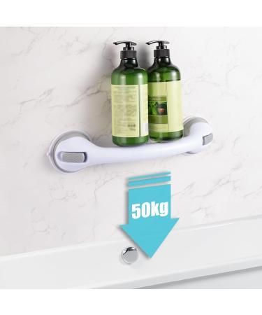 HOMEE Shower Grab Bar 2 Pack Grab Bars for bathtubs and Showers 16 inch Bathroom Shower Grab Bar Removable Safe Suction Shower Handle for Senior Handicap Injury kid and Pregnant Women - Buy Online on GoSupps.com