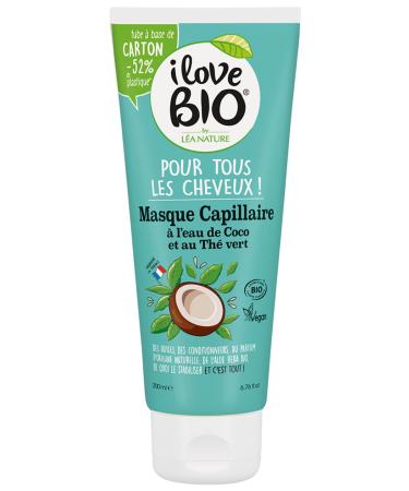I Love Bio Hair mask coconut water and green tea organic 200 ml