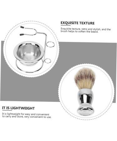 Angoily Men's Beard Care Set - Stainless Steel Barts Branch Bristle Razor Brush & Shaving Kit for Perfect Grooming - Buy Online on GoSupps.com