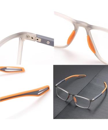 Spring Hinges Photochrome Reading Glasses with Blue Light Filter - Flexible TR90 Men s Rectangular Sport Glasses (+1.0 to +3.0 Yellow Size +2.75) - Buy Online on GoSupps.com