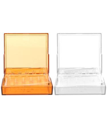 Injection Case 2pcs Box Injection Case Hospital Injection Box Plastic Storage Box Injectors Storage Box Light-proof Injection Box Plastic Injection Injection Box 2ml centimeter