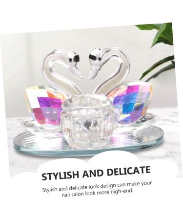 Ipetboom 1pc Nail Art Crystal Cup Mini Plates Nails Pen Holder Crystal Nail Art Cup Vitroleros Para Mini Nail Art with Cap Nail Crystal Cup Mini Glass Nail Cup Dappen Care Gouache - Buy Online on GoSupps.com