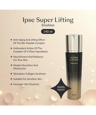 IPSE Korean Face Serum 140ml | Super Lifting Moisturizing Emulsion | Anti-Aging & Brightening | Peptide & Blue Complex | Reduces Fine Lines & Boosts Collagen - Buy Online on GoSupps.com