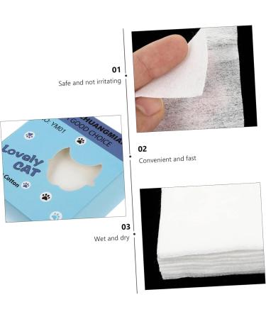 Ipetboom 18boxes Cleansing Cotton Makeup Cotton Pads Cleansing Wipes Wipe Pad Sensitive Wipes Make up Remover Wipes for White Travel Non-woven Fabric Eyelash Facial - Buy Online on GoSupps.com