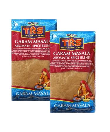 TRS Garam Masala Powder | 400G | Blended Masala | 100% Natural | Spice Mixes | Vegan | No Artificial Colours | Indian Origin (Pack of 2) 400.00 g (Pack of 2)