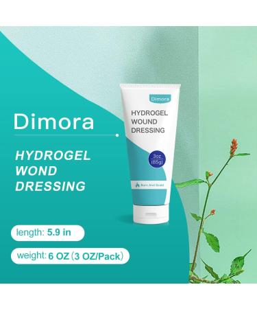 Dimora 6oz Hydrogel First Aid Ointment - Skin Repair Cream for Burns, Injuries, Bruises - 2 Packs for Wound Care - Buy Online on GoSupps.com