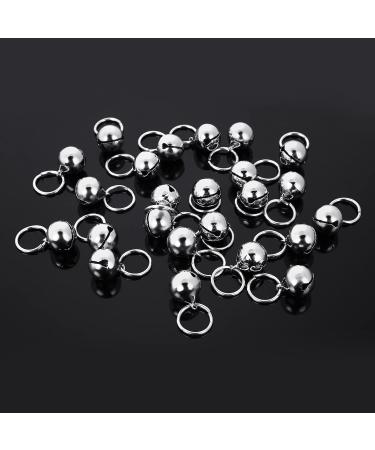 Molain 24-Piece Cat & Dog Collar Bells - Silver Training Bells with Key Ring - Perfect Pet Accessories for Festivals & DIY - Buy Online on GoSupps.com
