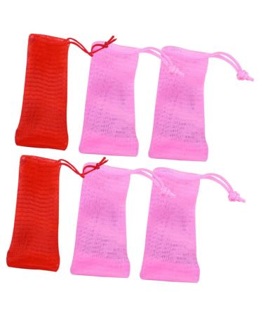 BIUDECO 6pcs Soap Cleansing Makeuo Foaming Nets Soap Purpose Soap Mits Wash Pe