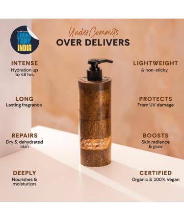 Buy M..intree Organic Oud Body Lotion - 48hrs Hydration Ceramides Non-Sticky | Sun & Pollution Protection | For Dry Skin Body Acne | Unisex Moisturizer for All Seasons - Buy Online on GoSupps.com