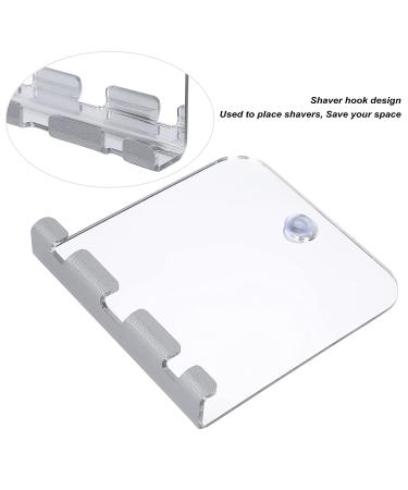 Fog Free Anti-Fog Shower Mirror with Razor Holder - Frameless Wall Hanging Shave Makeup Mirror | Bathroom Accessories for Men - Buy Online on GoSupps.com