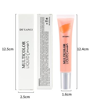 DE'LANCI Color Correcting Concealer Kit for Black Women - Orange, Natural Shades - Waterproof, Full Coverage, Matte Finish - 0.67 Oz - Buy Online on GoSupps.com