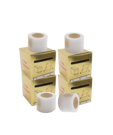 Gichee 4 Rolls Disposable Eyebrow Tattoo Plastic Wrap Preservative Film Tattoo Cover for Professional One-Way Eyebrow Lips Supplies Wrap Tape Transparent(4 Rolls)
