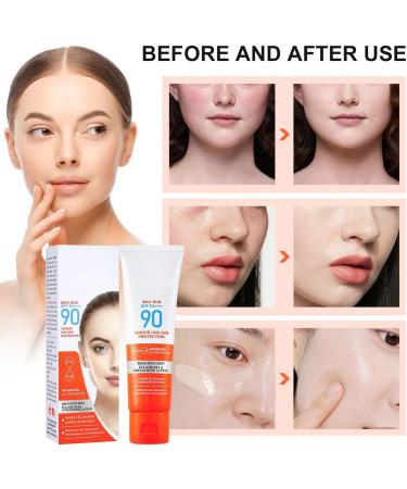 50ml Face Sunscreens Sunscreen Spf 90 Sun Cream Protects Against UVA/UVB Rays and Premature Skin Ageing SPF 90 Face Moisturiser Waterproof/Sweat Resistant for Women Men - Buy Online on GoSupps.com