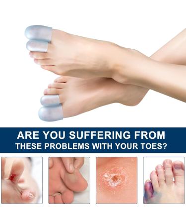 4 Pairs Toe Protectors - Blister Covers & Sleeves for Corns Big Toe Pain Relief | International Shipping - Buy Online on GoSupps.com