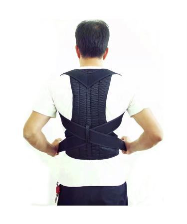 Posture Corrector For Back Clavicle Spine Back Shoulder Lumbar Support Corset Correction Posture pedic belt Men Women (Red XL) Better life Black L - Buy Online on GoSupps.com