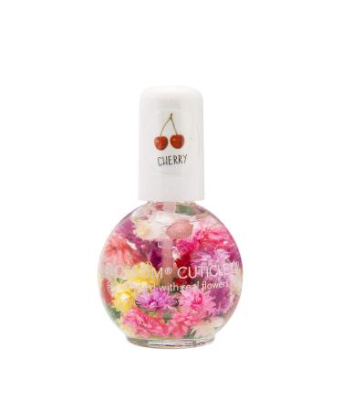 Blossom Scented Cuticle Oil (0.42 oz) infused with REAL flowers - made in USA (Cherry)